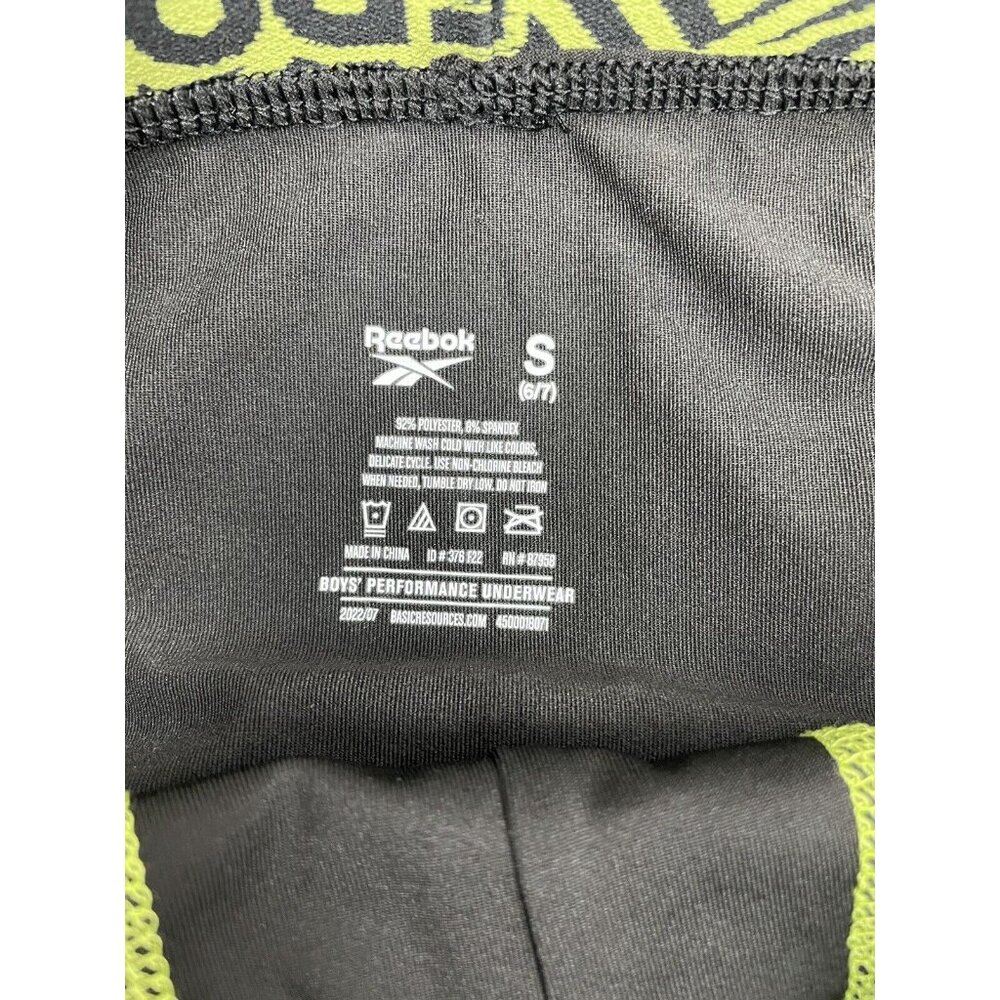 Reebok Boy's Performance Boxer Briefs - 2 Pack Black/Gray Size Small 6/7 - Picture 6 of 6